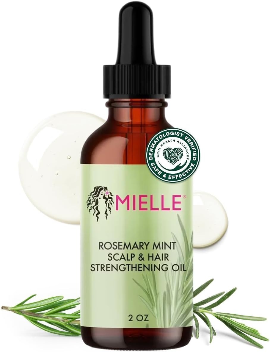 Mielle Organics MIELLE - ROSEMARY MINT, SCALP & HAIR OIL, INFUSED W/BIOTIN & ENCOURGES GROWTH, FOR DAILY USE, SCALP TREATMENT, SPLIT END CARE & SCALP & STRENGTHENING OIL | Strengthens, Moisturises, Promotes Hair Growth, Dry Scalp & Split Ends Treatment