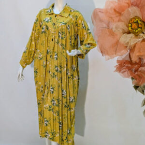 Floral Pleated Shirt Dress