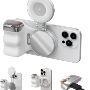 TELESIN Fun Short Grip-2 + Telesin Magnetic Selfie Light Bundle. Designed for creators, vloggers, and everyday users