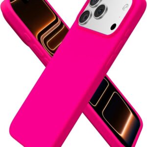 Silicon Case for iPhone 17 Pro (6.3") - Liquid Silicone Non-Slip, Full Shockproof Protection, Soft Microfiber Interior -